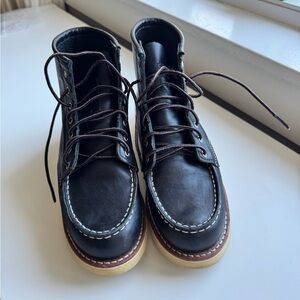 Red Wing Shoes Black Leather Ankle Boots